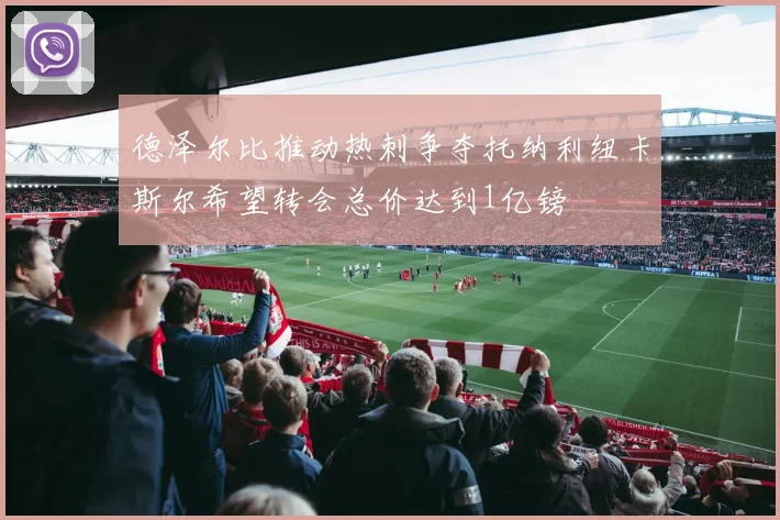 德泽尔比推动热刺争夺托纳利纽卡斯尔希望转会总价达到1亿镑